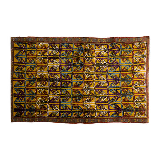 Vintage Rug 3'7" x 5'11" feet 110 x 180 cm