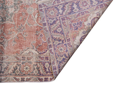 Vintage Rug 3'7" x 6'8" feet 108 x 203 cm