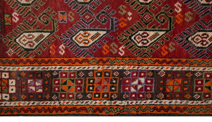 Vintage Rug 3'8" x 6'7" feet 113 x 201 cm