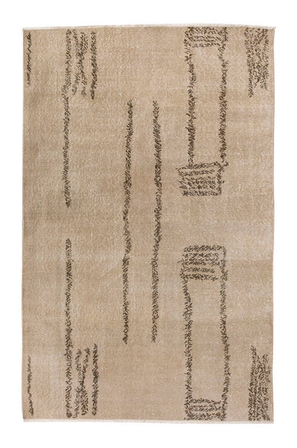 Vintage Rug 3'9" x 6'8" feet 114 x 203 cm