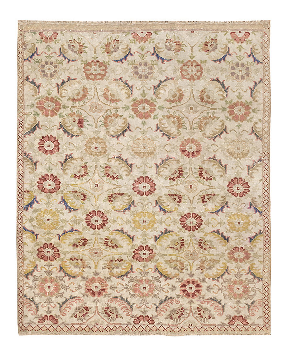 Vintage Rug 4' x 4'11" feet 122 x 150 cm