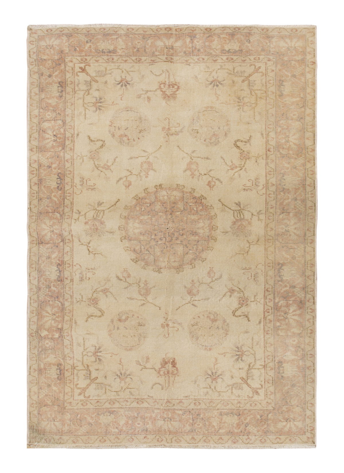 Vintage Rug 4' x 6'6" feet 121 x 200 cm