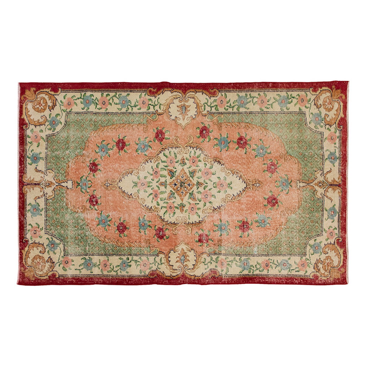 Vintage Rug 4'1" x 6'11" feet 125 x 210 cm