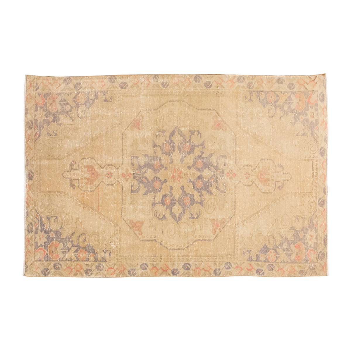 Vintage Rug 4'1" x 7'5" feet 125 x 226 cm