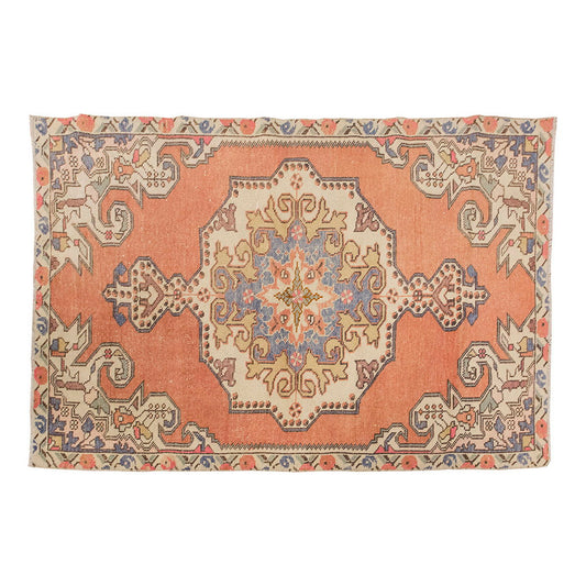 Vintage Rug 4'2" x 6'11 feet 128 x 212 cm