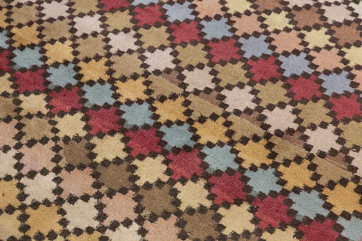 Vintage Rug 4'2" x 7'8" feet 126 x 234 cm