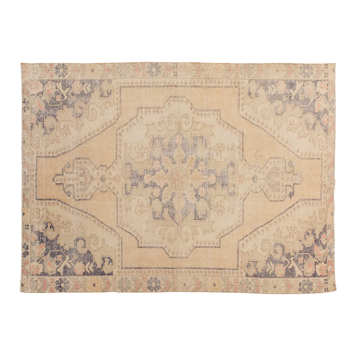 Vintage Rug 4'3" x 6'9" feet 130 x 206 cm