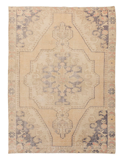 Vintage Rug 4'3" x 6'9" feet 130 x 206 cm