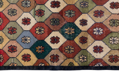 Vintage Rug 4'3" x 7'1" feet 130 x 215 cm