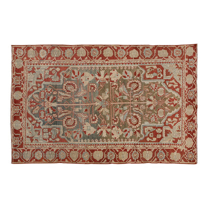 Vintage Rug 4'6" x 7' feet 136 x 214 cm