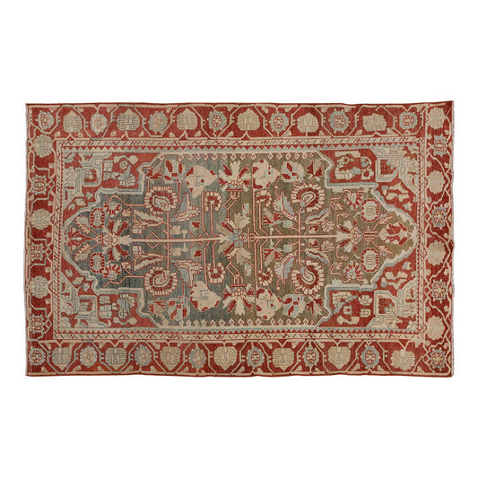 Vintage Rug 4'6" x 7' feet 136 x 214 cm