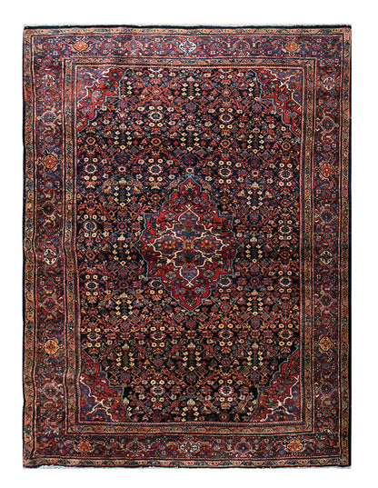 Vintage Rug 4'6" x 7' feet 136 x 214 cm