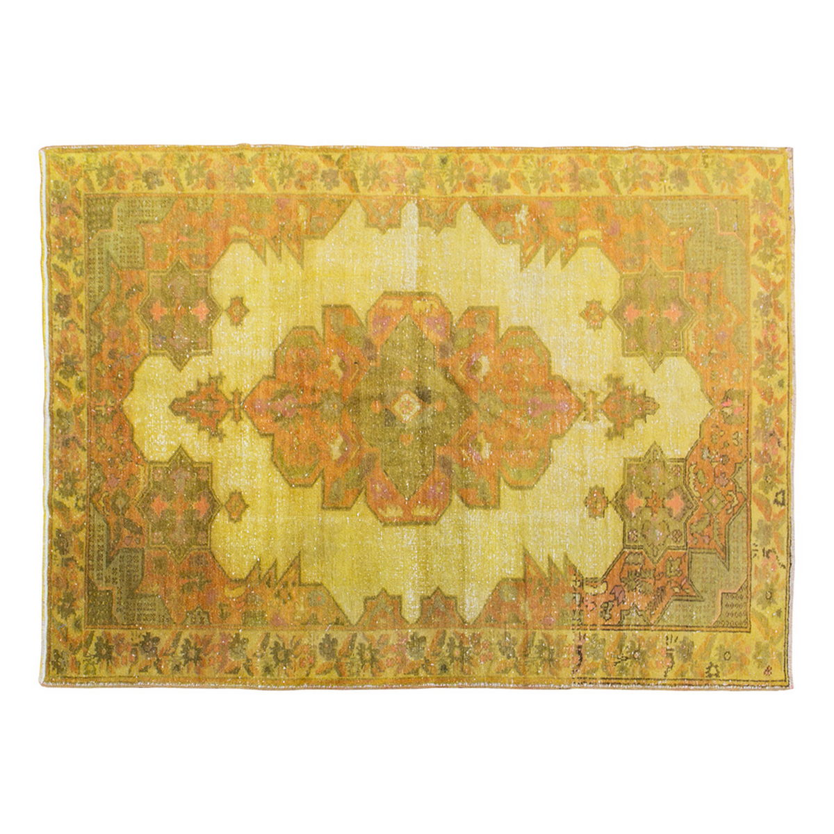 Vintage Rug 4'6" x 7' feet 138 x 214 cm