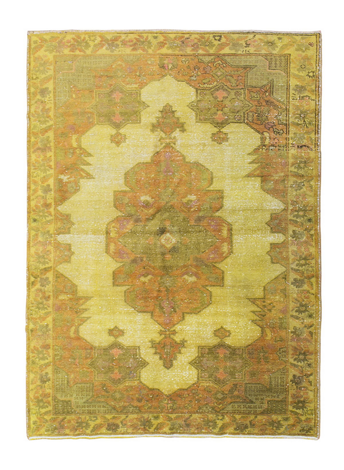 Vintage Rug 4'6" x 7' feet 138 x 214 cm