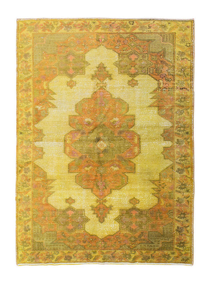 Vintage Rug 4'6" x 7' feet 138 x 214 cm
