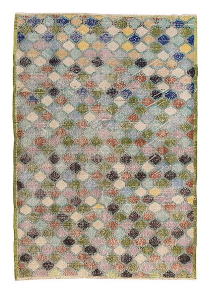 Vintage Rug 4'7" x 7'7" feet 140 x 230 cm
