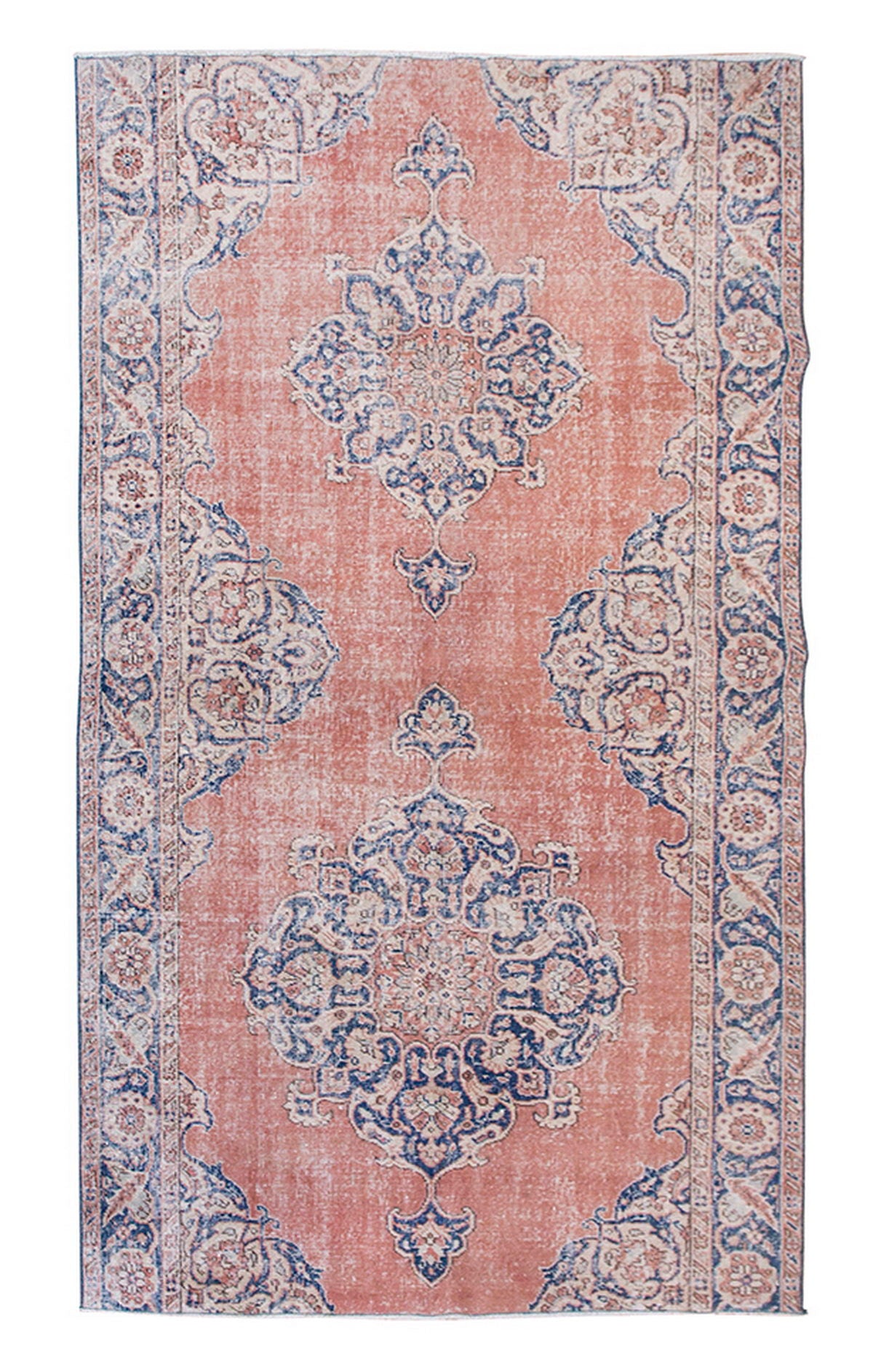 Vintage Rug 4'8" x 8'3" feet 142 x 252 cm