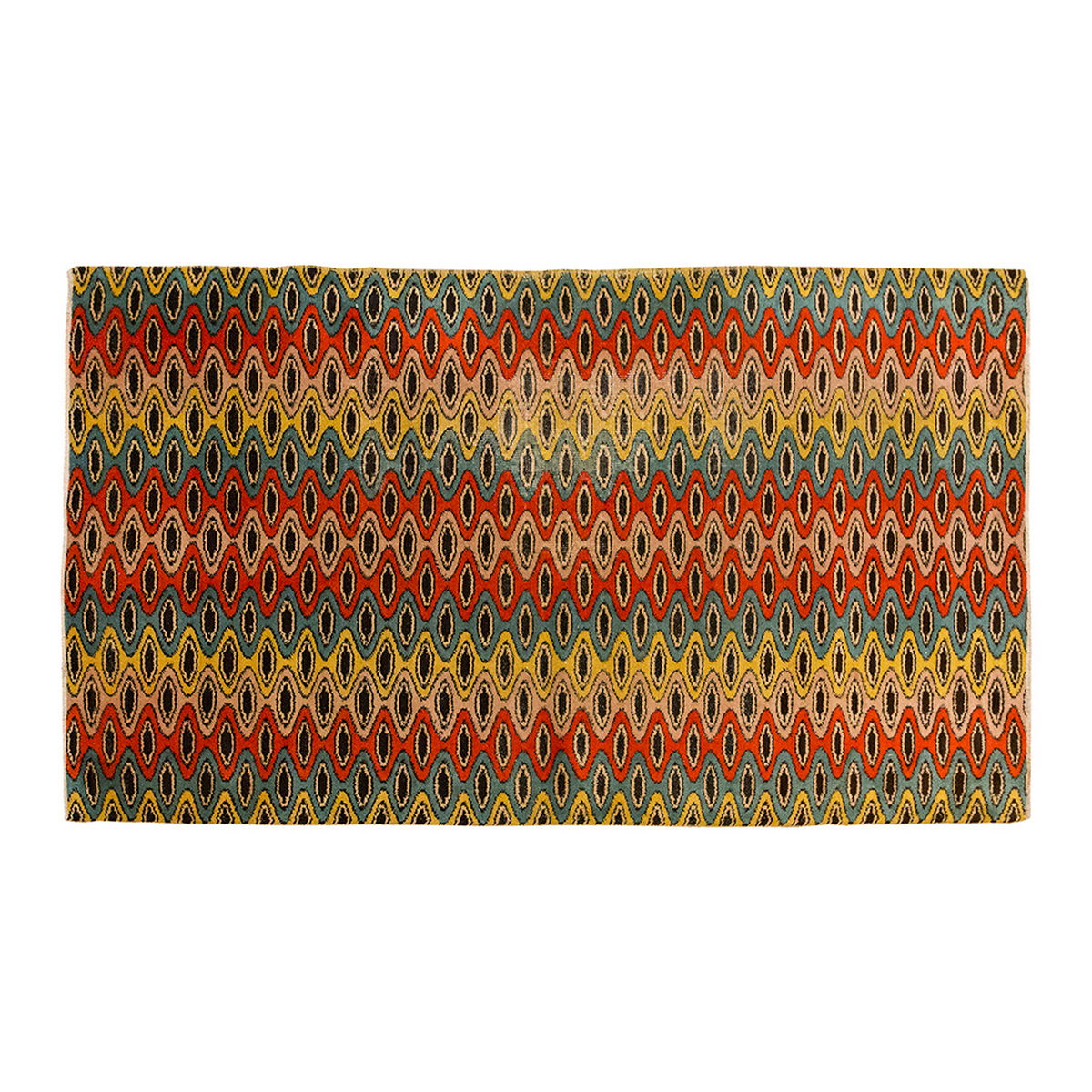 Vintage Rug 4 x 6'11 feet 122 x 210 cm