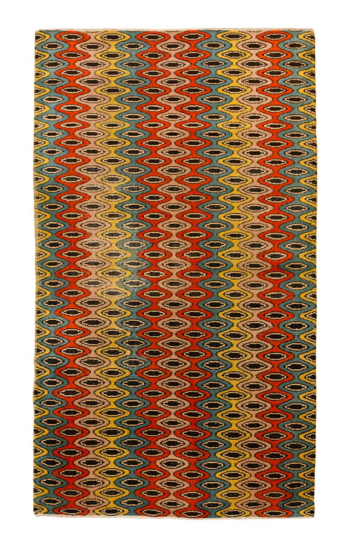 Vintage Rug 4 x 6'11 feet 122 x 210 cm