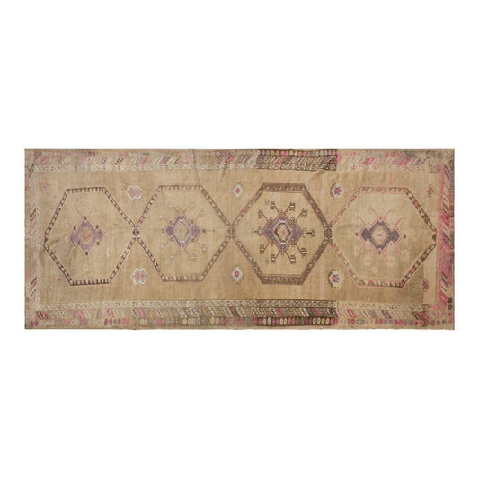 Vintage Rug 5'2" x 12'8" feet, 159 x 392 cm