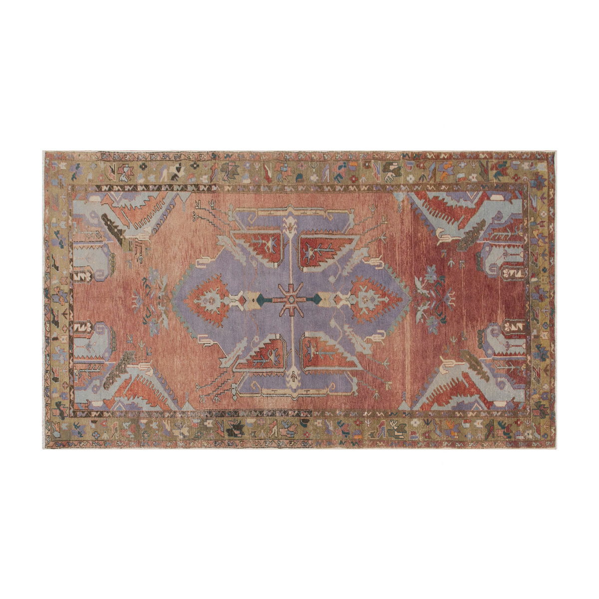 Vintage Rug 5'4" x 9'9" feet 165 x 302 cm