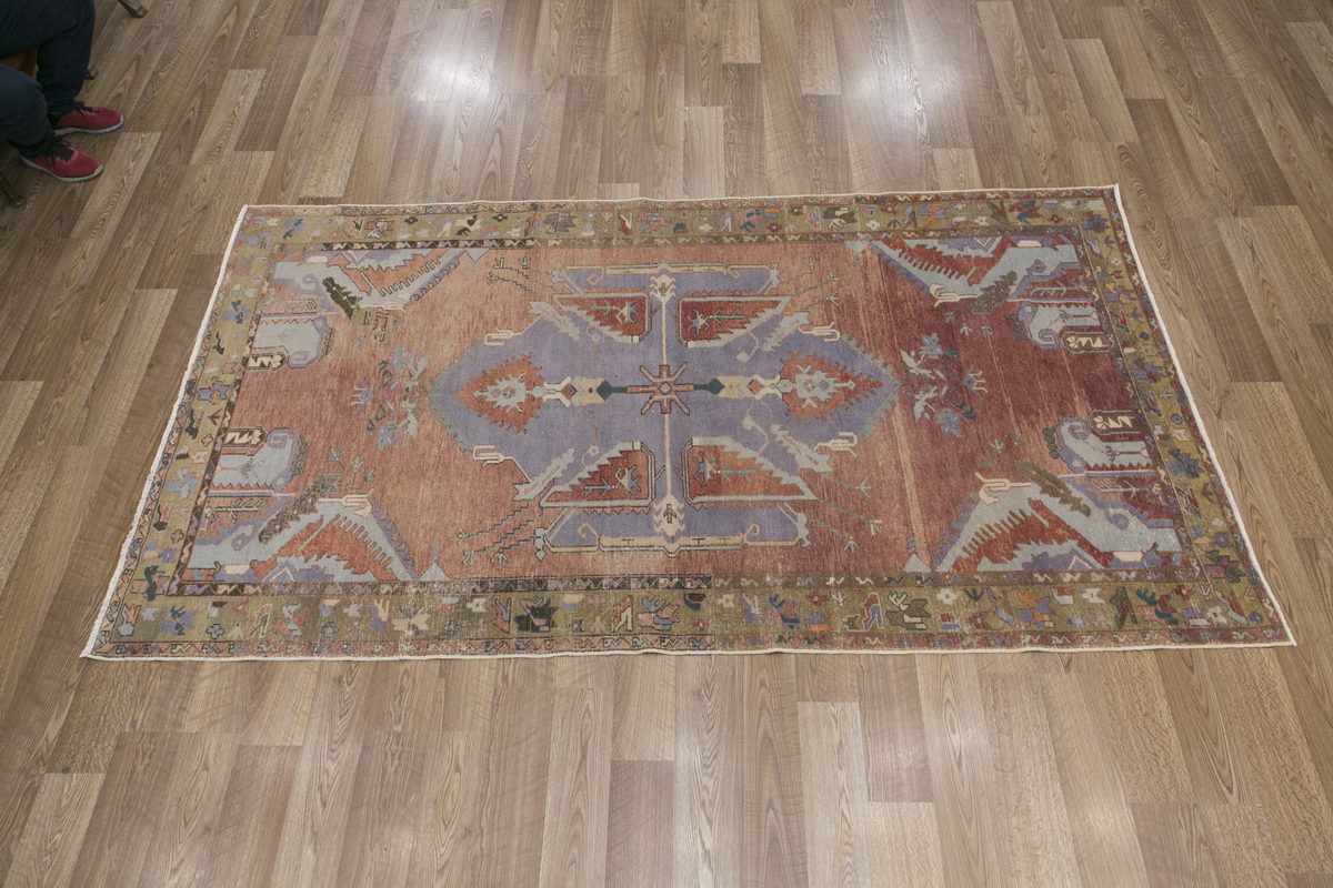 Vintage Rug 5'4" x 9'9" feet 165 x 302 cm