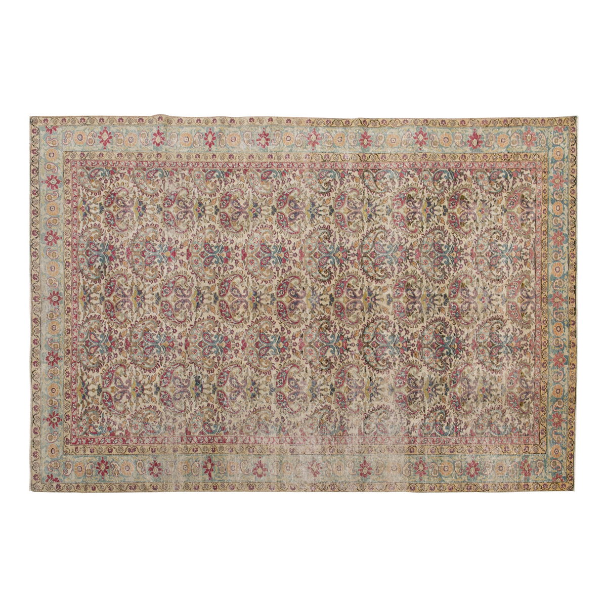 Vintage Rug 6" x 9" feet 185 x 272 cm