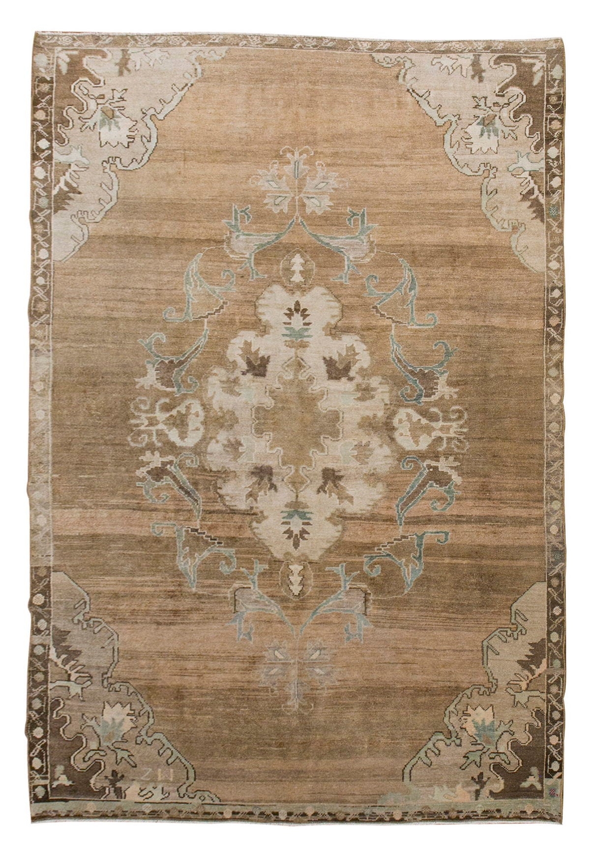 Vintage Rug 6'7" x 10" feet 200 x 300 cm