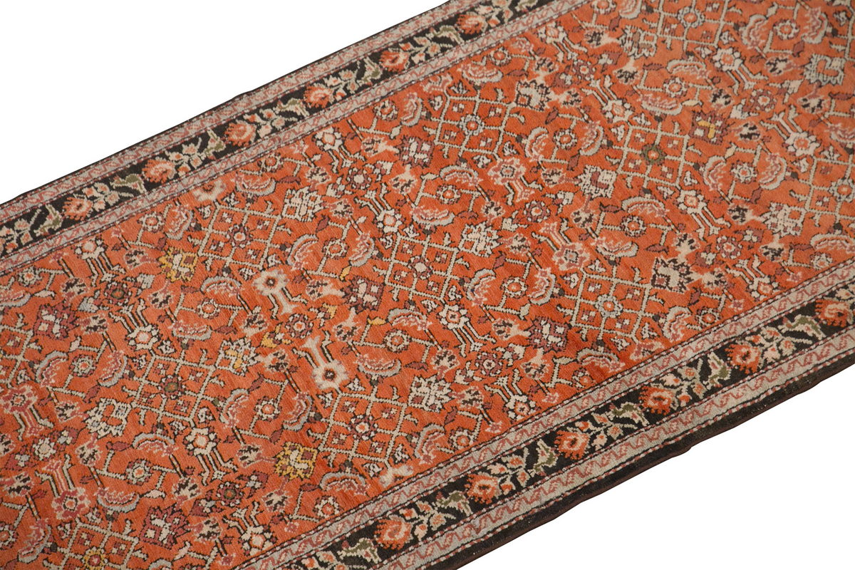 Vintage Rug Runner, 3'3x15'5  feet & 100 x 470 cm
