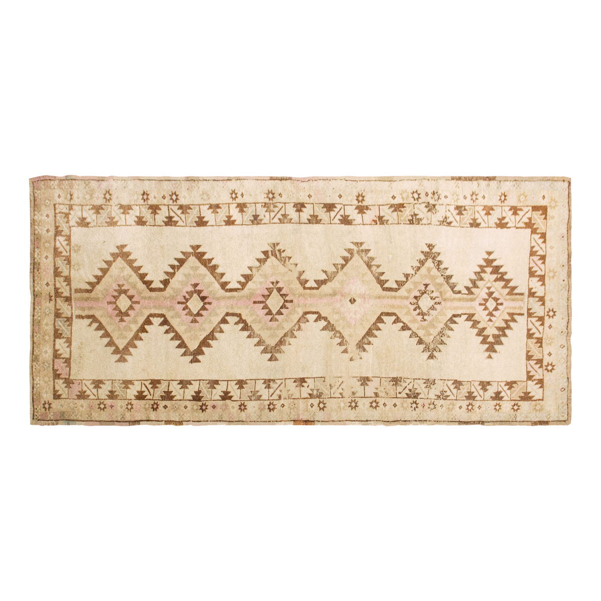 Vintage Rug Runner,Floor Oushak Rug, 5'2 x 13 feet & 157 x 398 cm