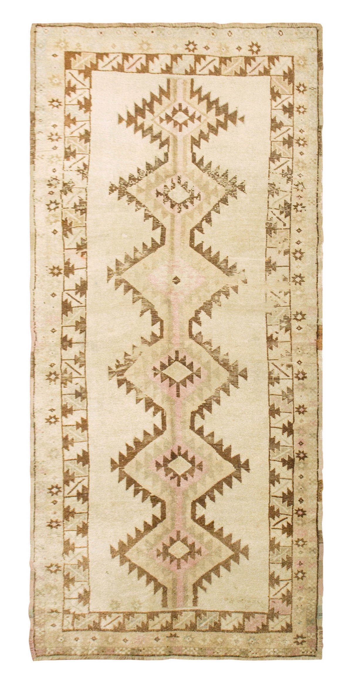 Vintage Rug Runner,Floor Oushak Rug, 5'2 x 13 feet & 157 x 398 cm