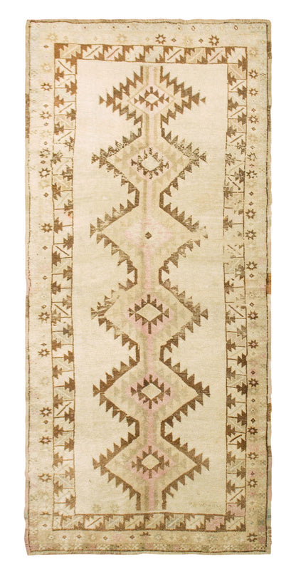 Vintage Rug Runner,Floor Oushak Rug, 5'2 x 13 feet & 157 x 398 cm
