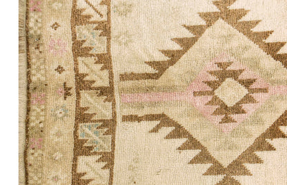 Vintage Rug Runner,Floor Oushak Rug, 5'2 x 13 feet & 157 x 398 cm