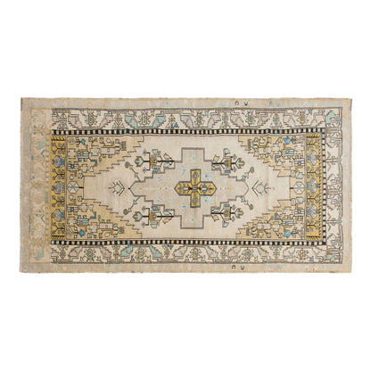 Vintage Rug,Turkish Rug, 4 x 8'7 feet / 124 x 262 cm