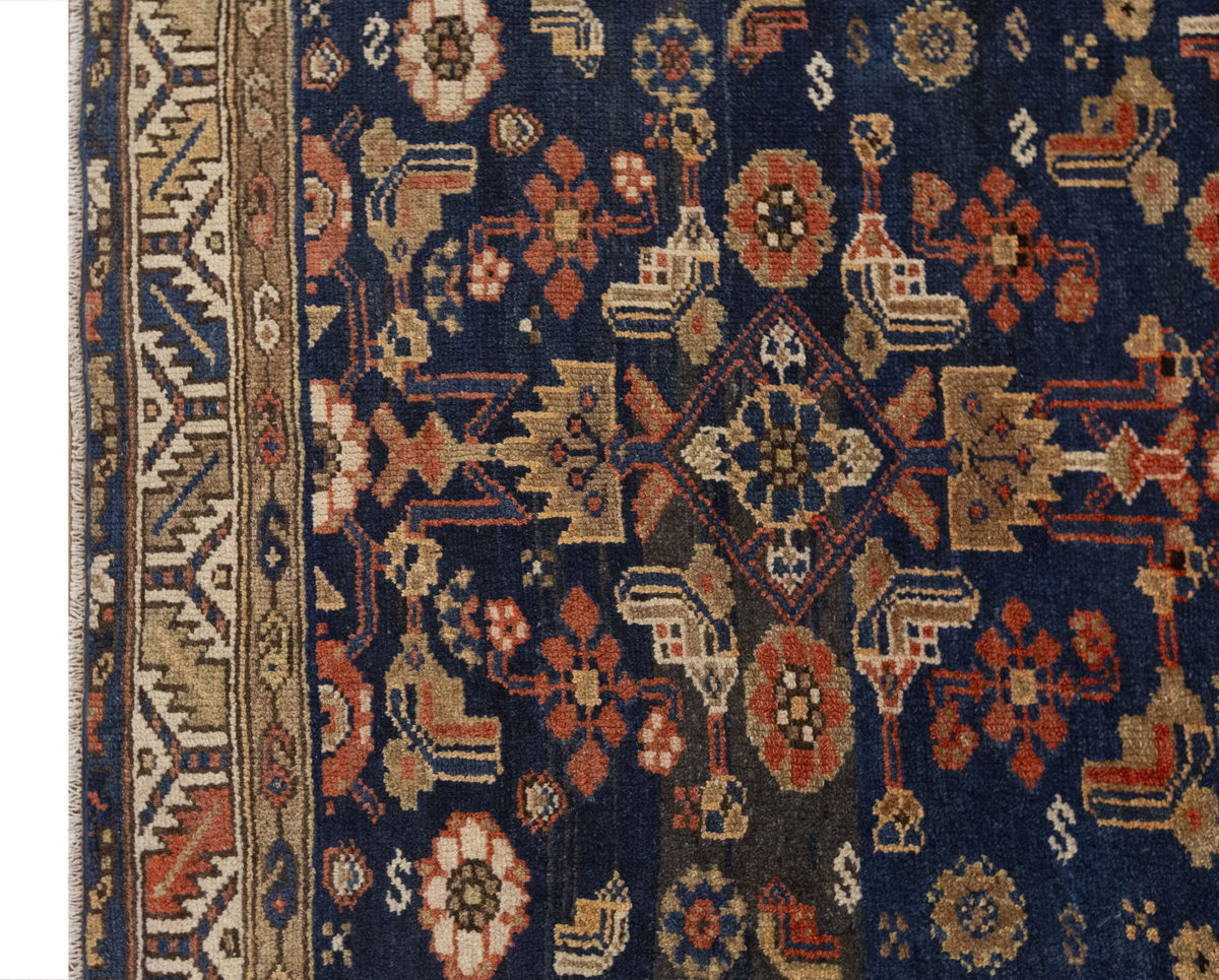 Vintage Rug,Turkish Rug 3'7 x 5'6 feet / 108 x 168 cm