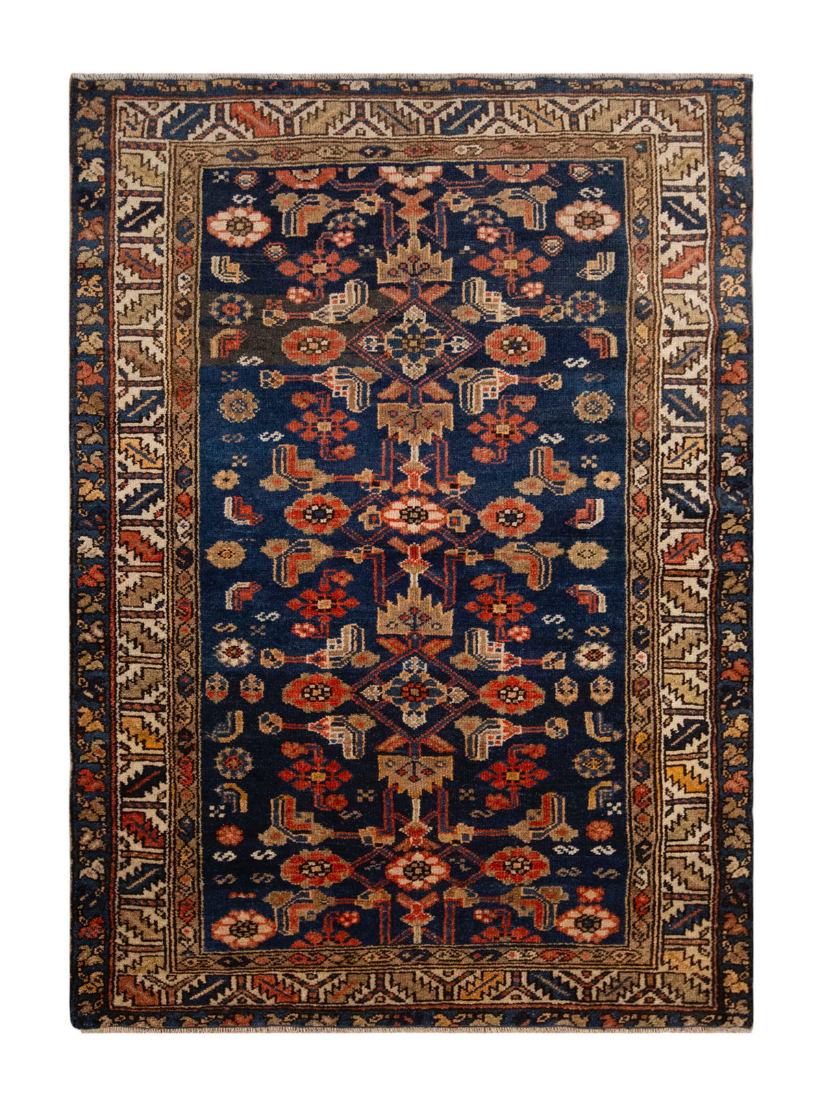 Vintage Rug,Turkish Rug 3'7 x 5'6 feet / 108 x 168 cm