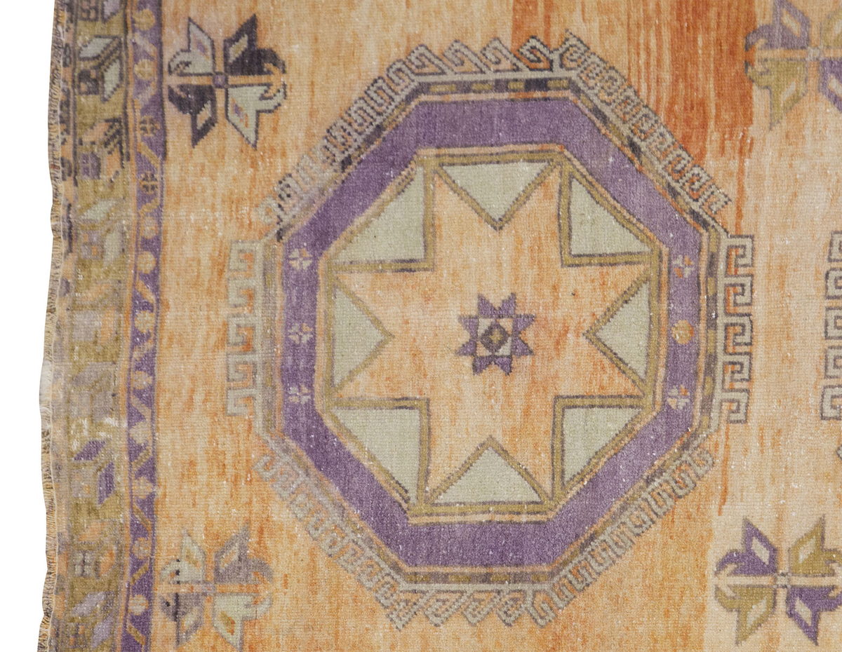 Vintage Runner Rug 5 x 12'7 feet 149 x 383 cm