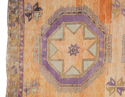 Vintage Runner Rug 5 x 12'7 feet 149 x 383 cm