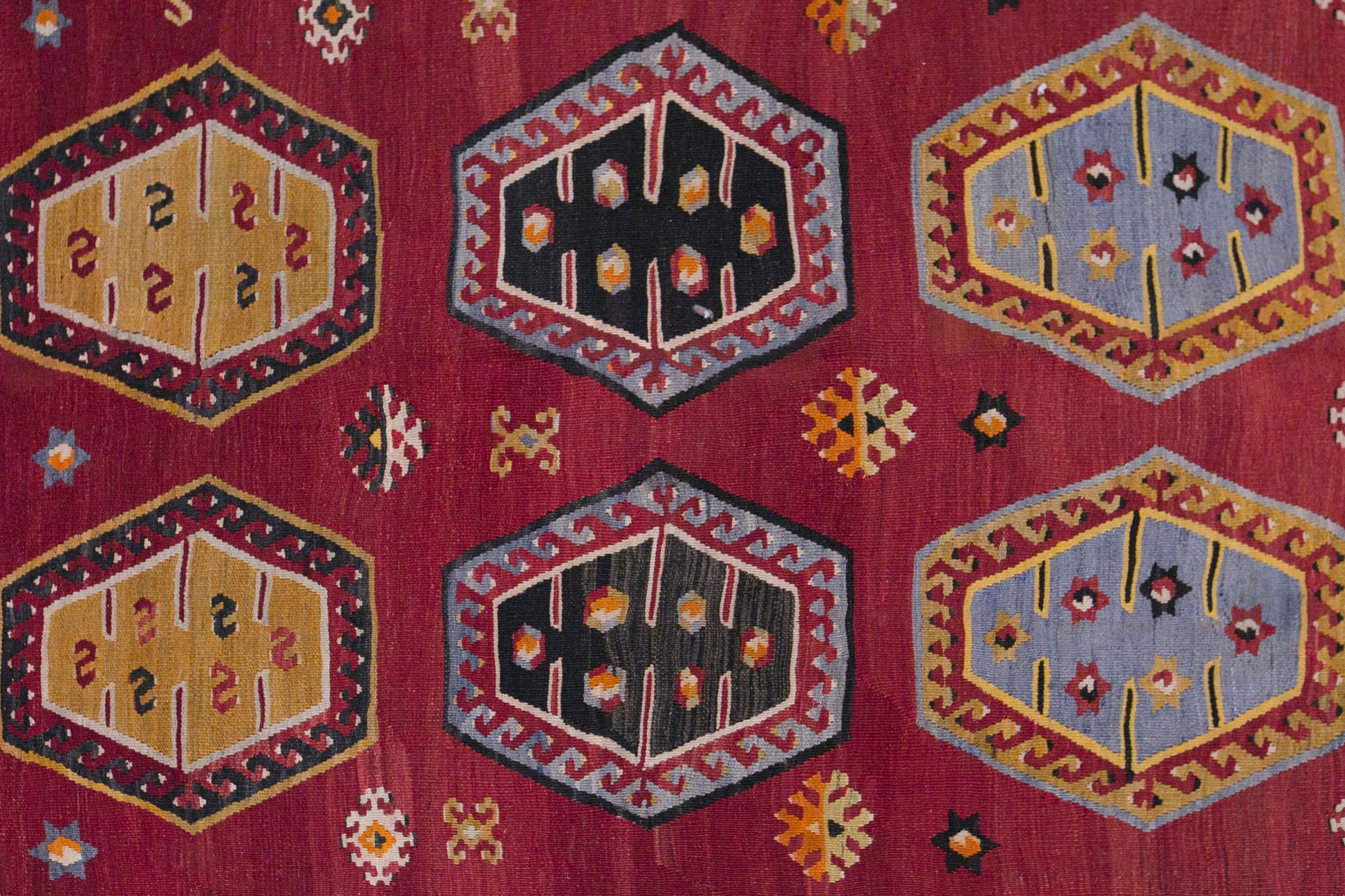 Vintage Sivas Şarkışla Kilim Rug, 5.7x10.7 ft, 175x325 cm, Handwoven Turkish Wool Kilim