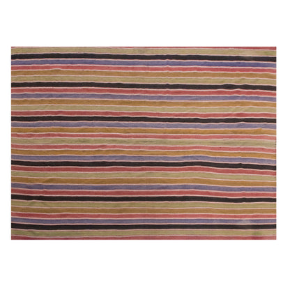 Vintage Striped Kilim Rug | 6.6x9.3 ft