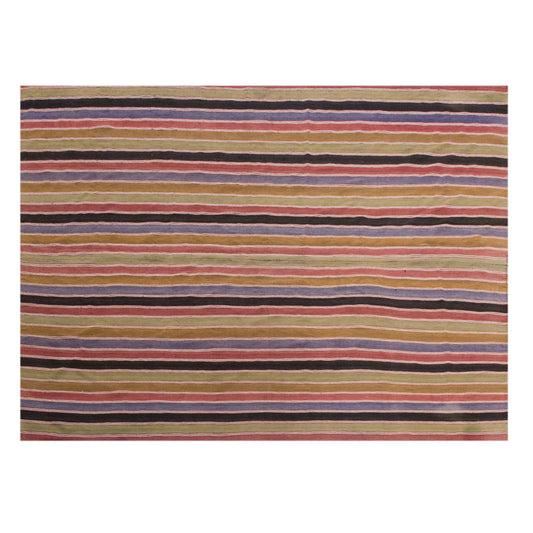 Vintage Striped Kilim Rug | 6.6x9.3 ft