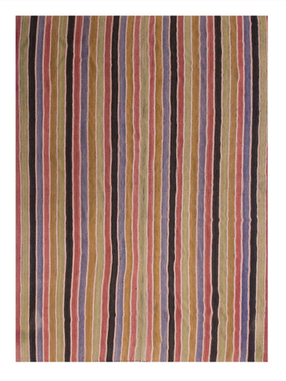 Vintage Striped Kilim Rug | 6.6x9.3 ft