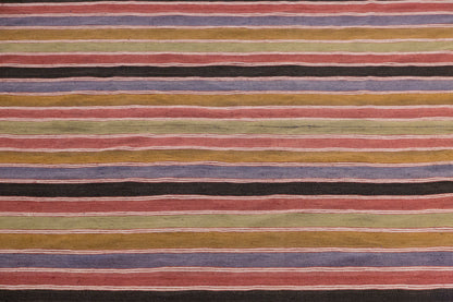 Vintage Striped Kilim Rug | 6.6x9.3 ft