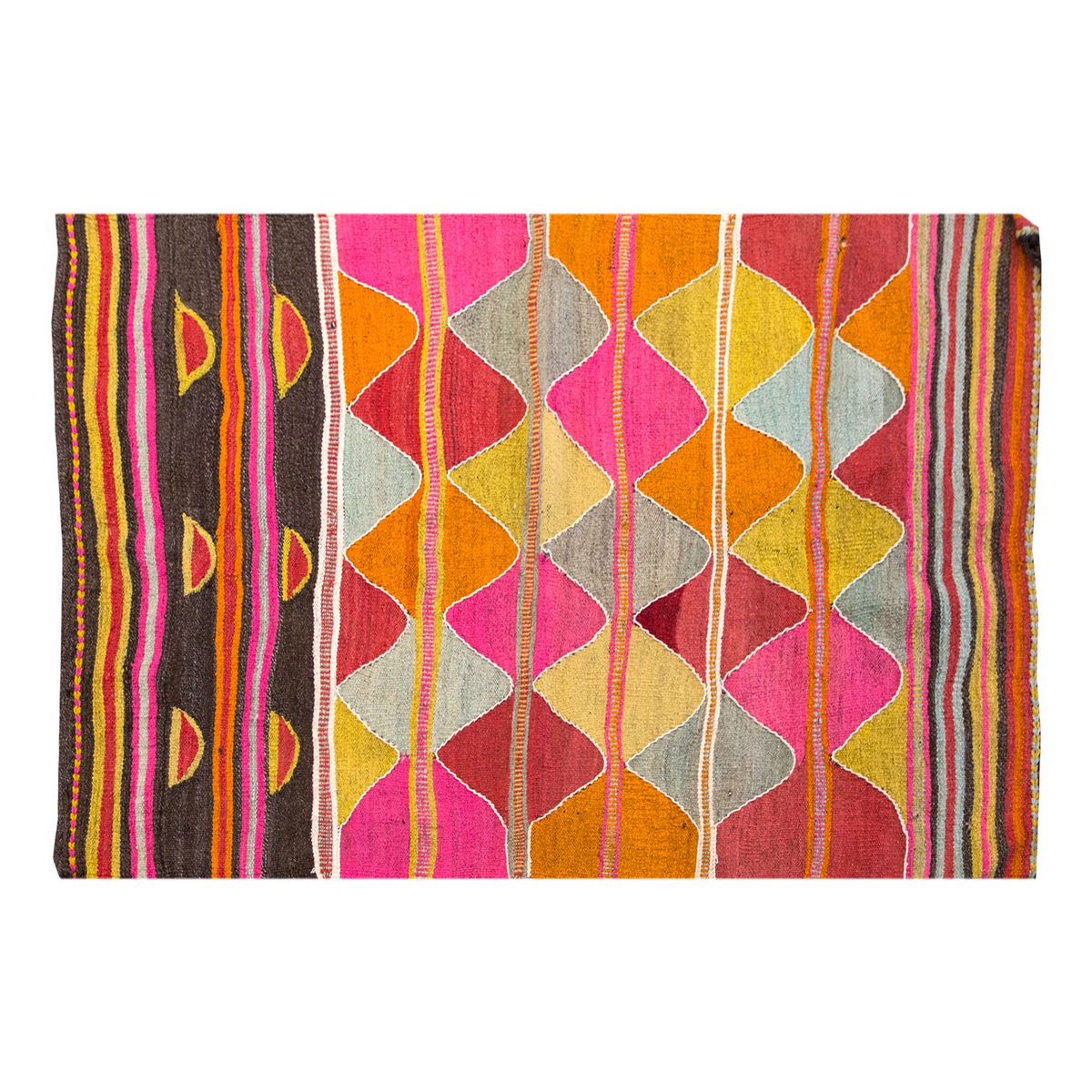 Vintage Taurus Rug, 2.9 x 4.3 ft, 86 x 130 cm