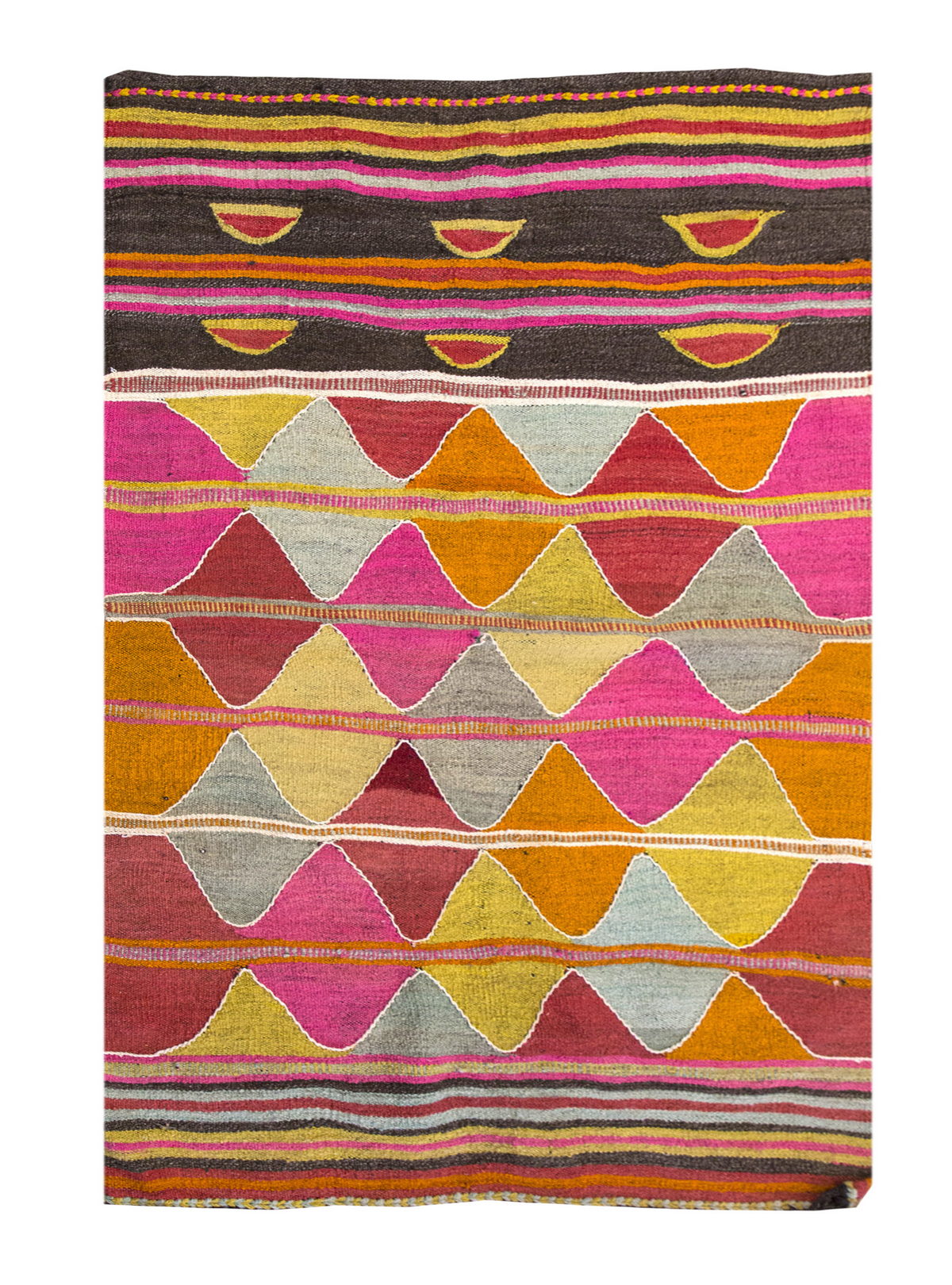 Vintage Taurus Rug, 2.9 x 4.3 ft, 86 x 130 cm