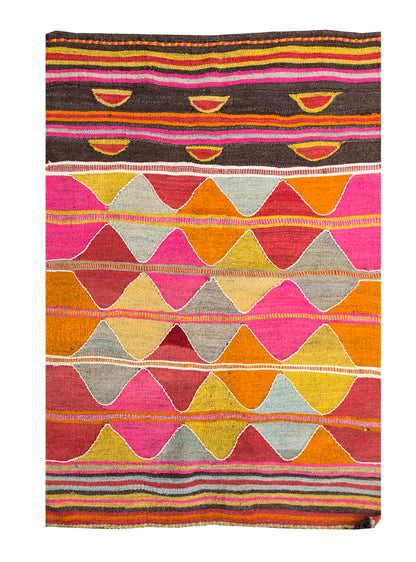 Vintage Taurus Rug, 2.9 x 4.3 ft, 86 x 130 cm