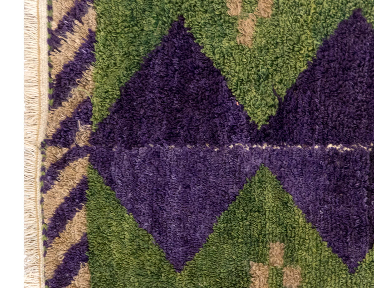 Vintage Tulu Rug, 3.28 × 4.53 ft / 100 x 138 cm