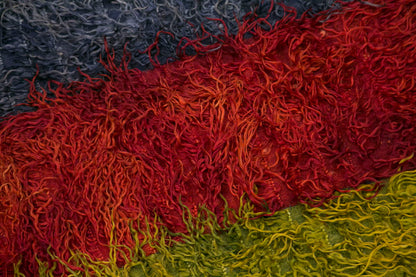 Vintage Tulu Rug, 4'5 x 5 feet / 134 x 150 cm