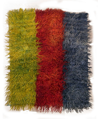 Vintage Tulu Rug, 4'5 x 5 feet / 134 x 150 cm