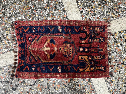 Vintage Tulu Rug, 75x110 cm / 2.6x3.7 feet